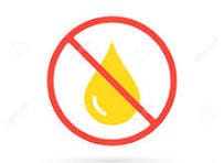 No Oil Drop Icon. Simple Icon. Flat Design Vector ...